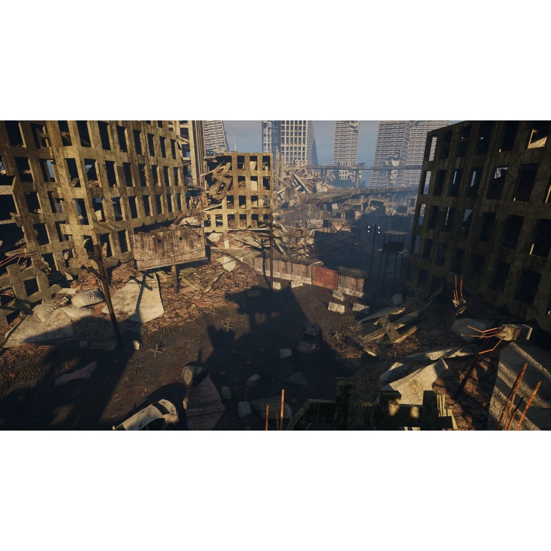 Post Apocalyptic City 3D Model – High Poly Game Asset, UE5 - View 10