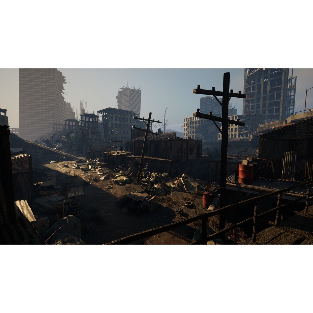 Post Apocalyptic City 3D Model – High Poly Game Asset, UE5 - View 12