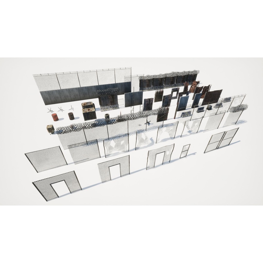 Post Apocalyptic City 3D Model – High Poly Game Asset, UE5 - View 14