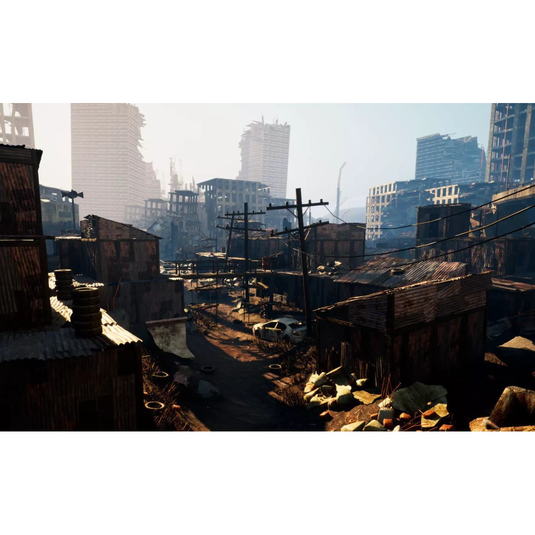 Post Apocalyptic City 3D Model – High Poly Game Asset, UE5 - View 2