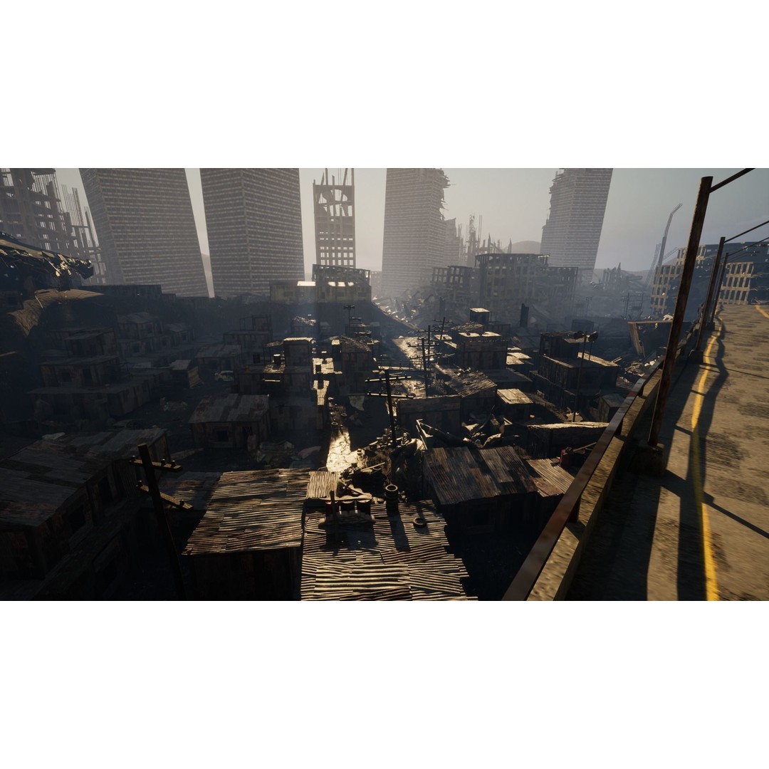 Post Apocalyptic City 3D Model – High Poly Game Asset, UE5 - View 3