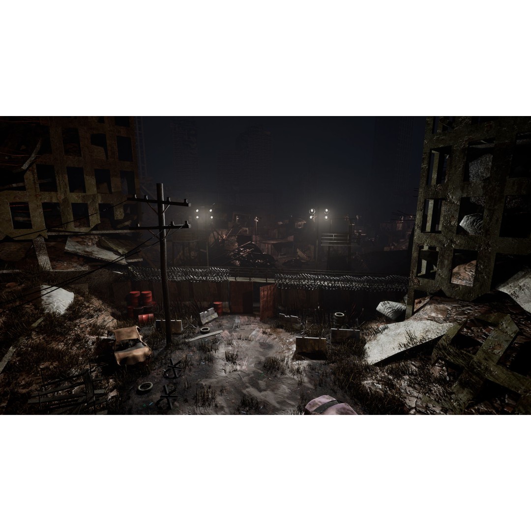 Post Apocalyptic City 3D Model – High Poly Game Asset, UE5 - View 9