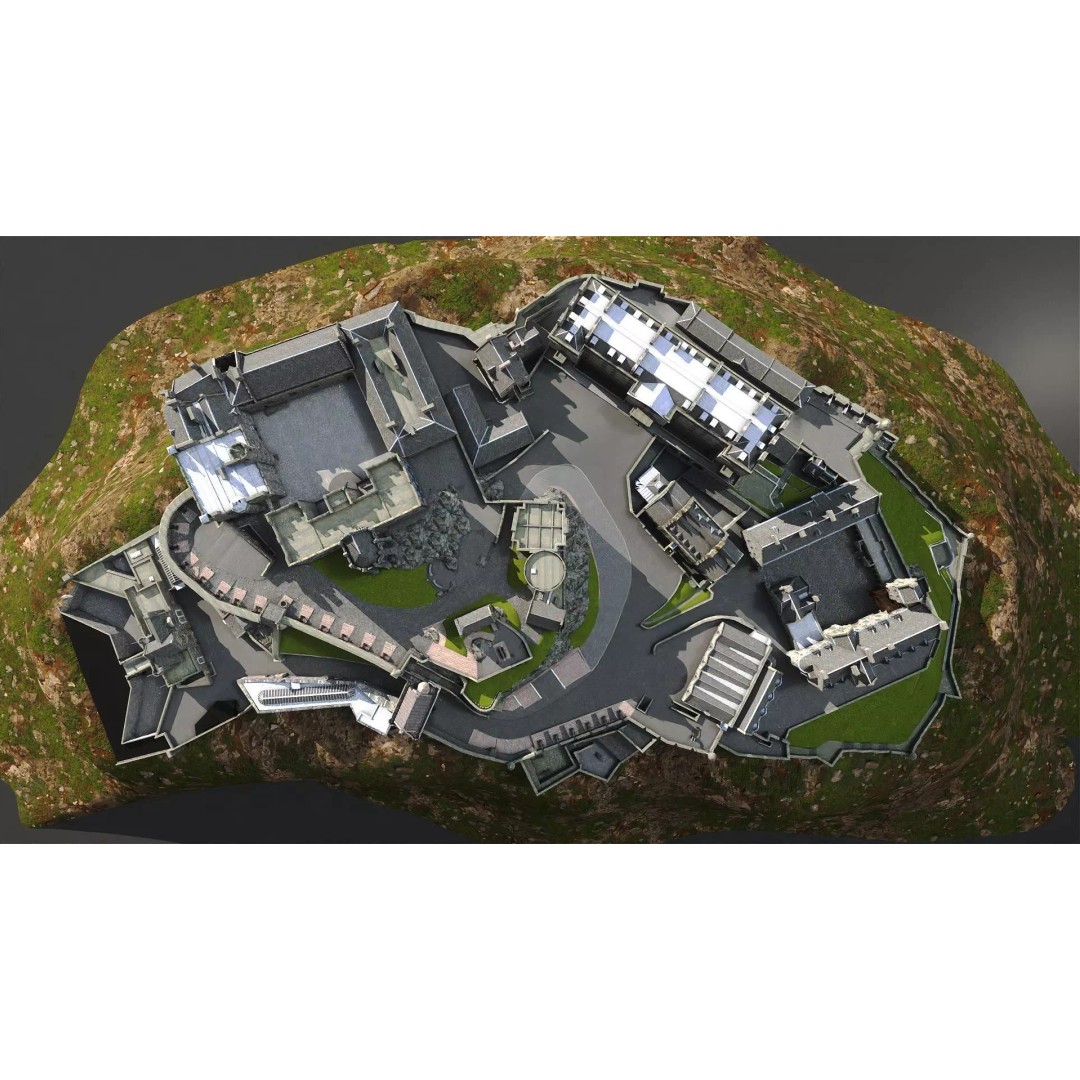 Edinburgh Castle 3D Model – Historic Fortress, PBR Textured, FBX, OBJ - View 19