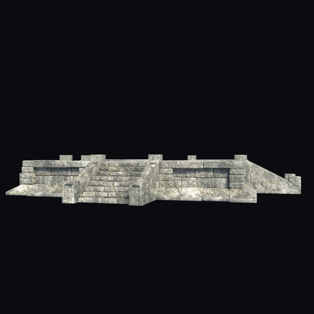Ancient Aztec Temple 3D Model – Low Poly Game-Ready Asset, FBX, OBJ - View 15