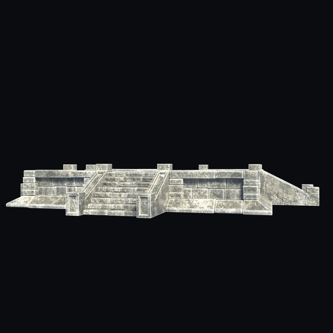 Ancient Aztec Temple 3D Model – Low Poly Game-Ready Asset, FBX, OBJ - View 18