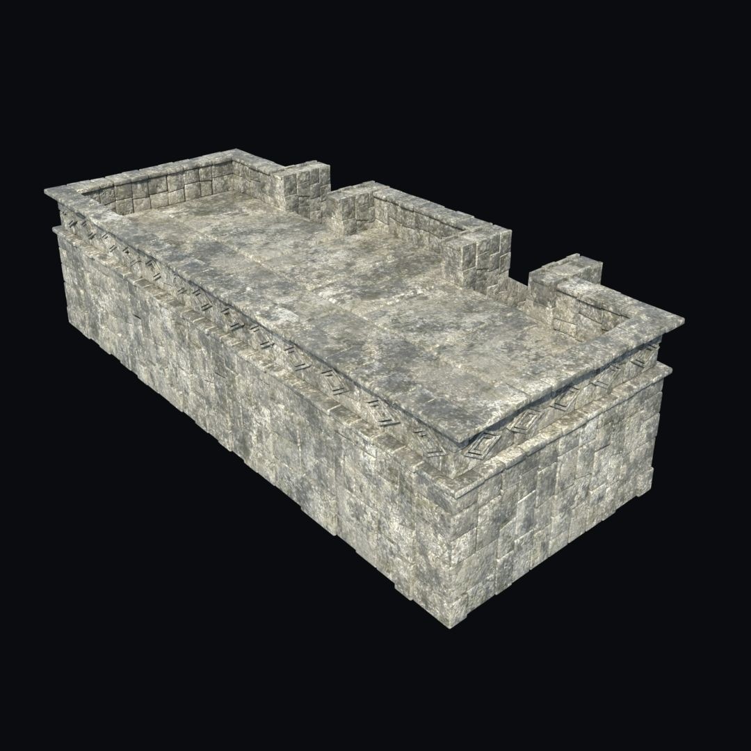 Ancient Aztec Temple 3D Model – Low Poly Game-Ready Asset, FBX, OBJ - View 21
