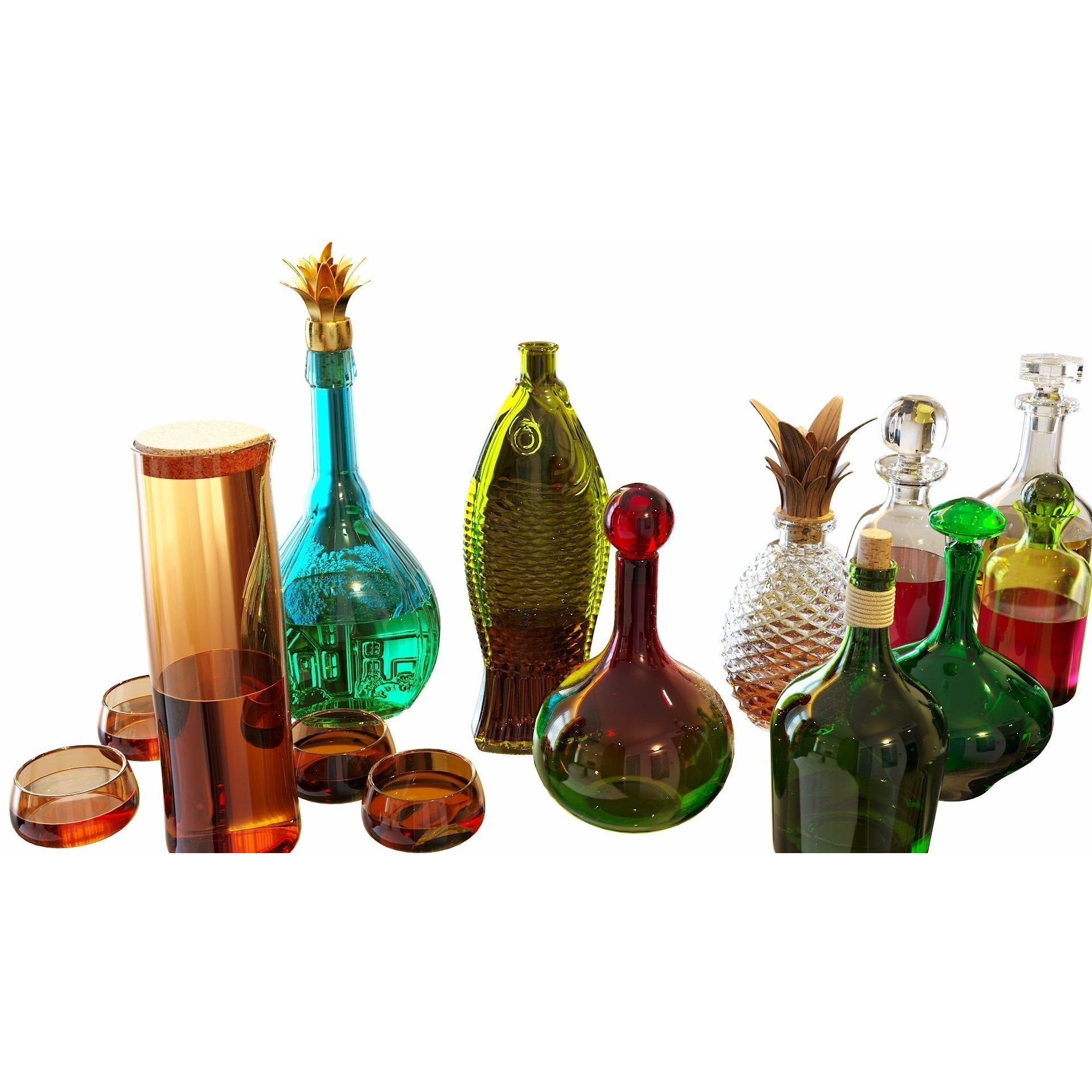 Bartender Tools Set - Game-Ready 3D Model - View 4