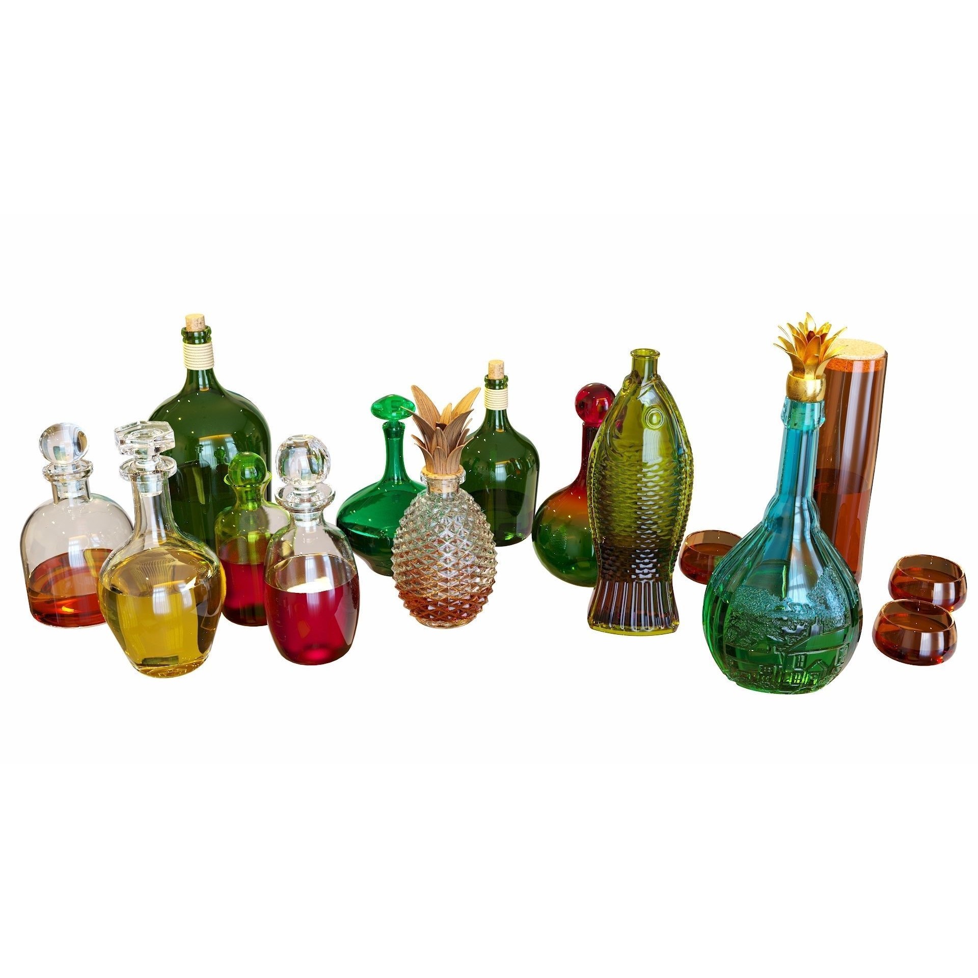 Bartender Tools Set - Game-Ready 3D Model - View 8