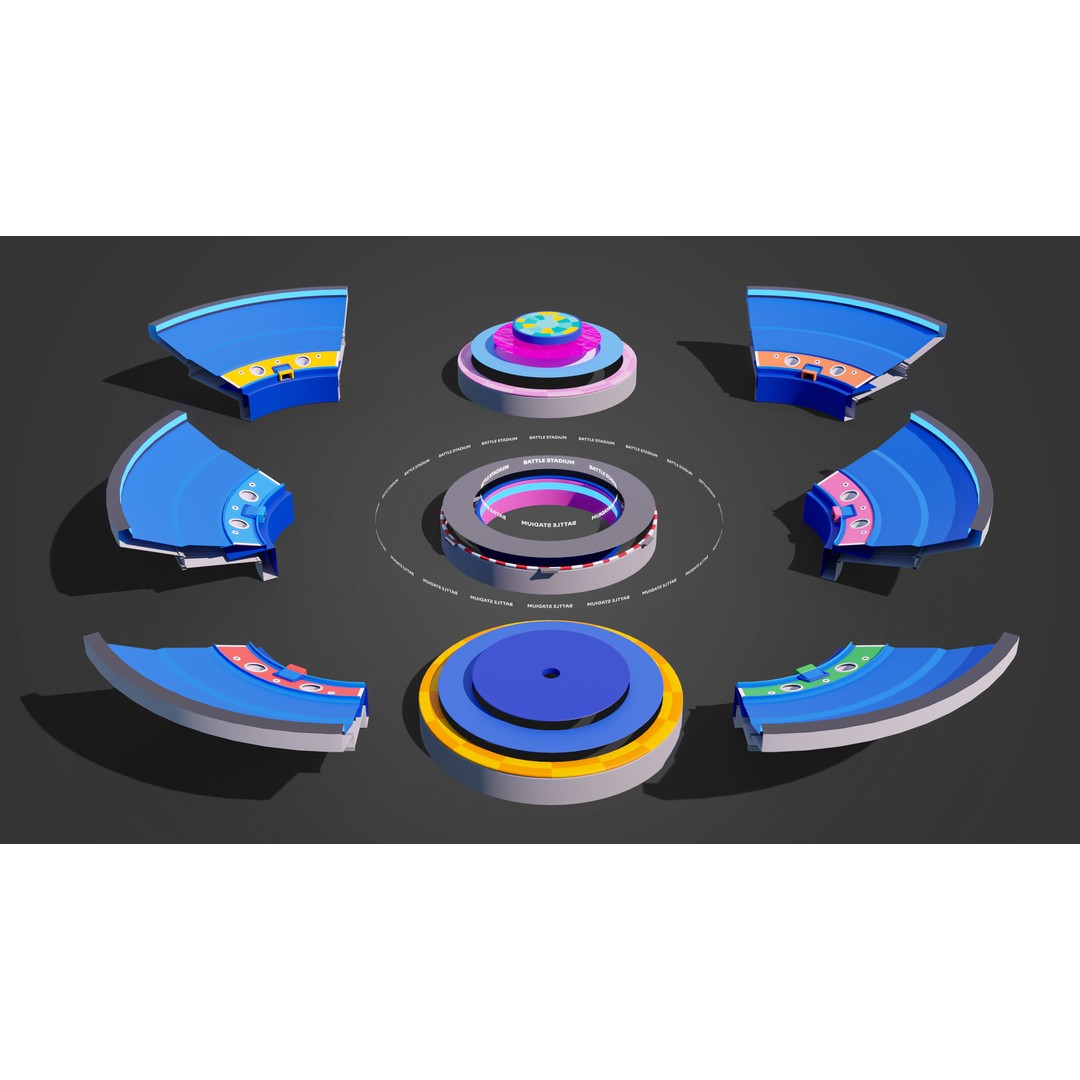 Battle Stadium 3D Model – Low Poly Game Asset with Unique Arenas - View 33
