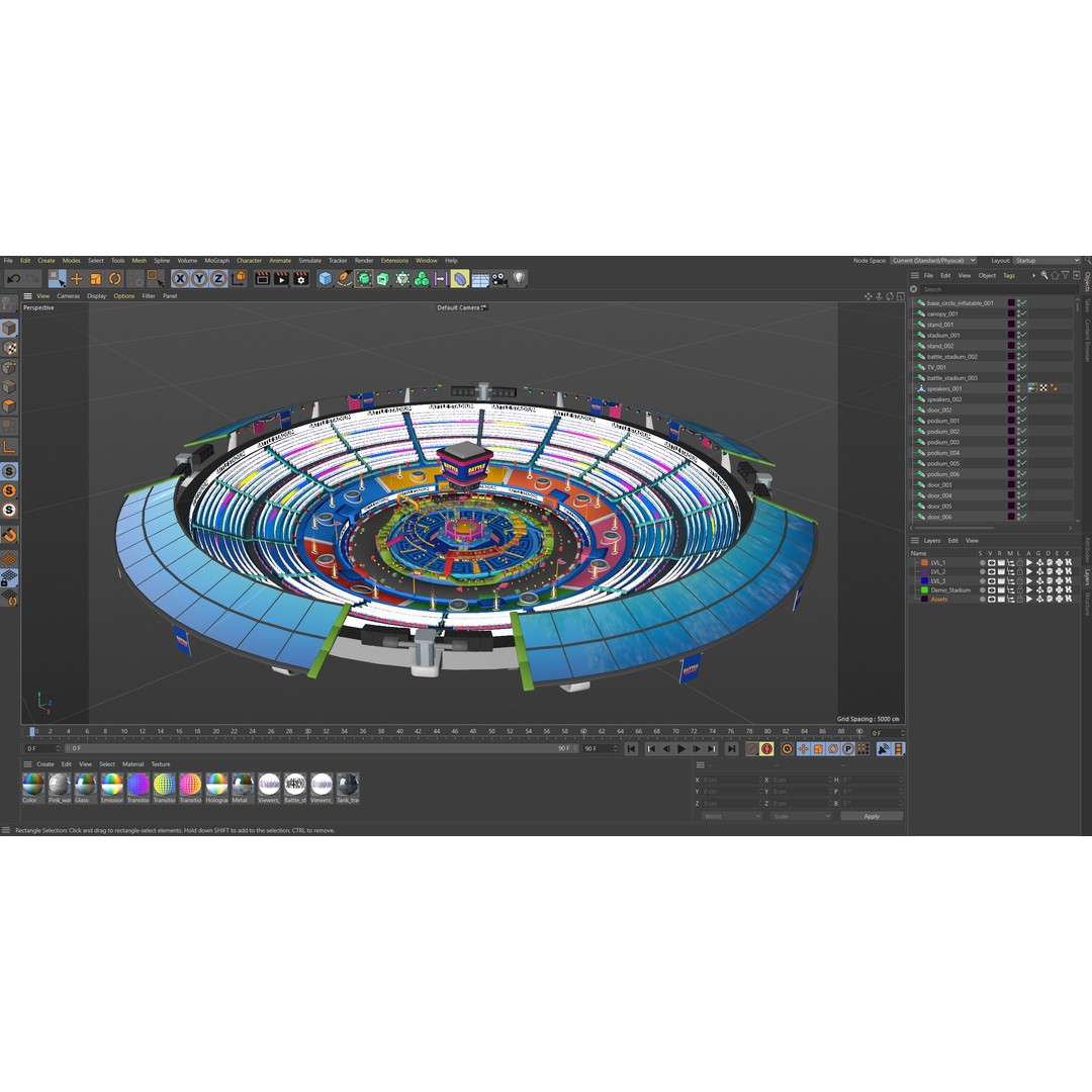 Battle Stadium 3D Model – Low Poly Game Asset with Unique Arenas - View 36