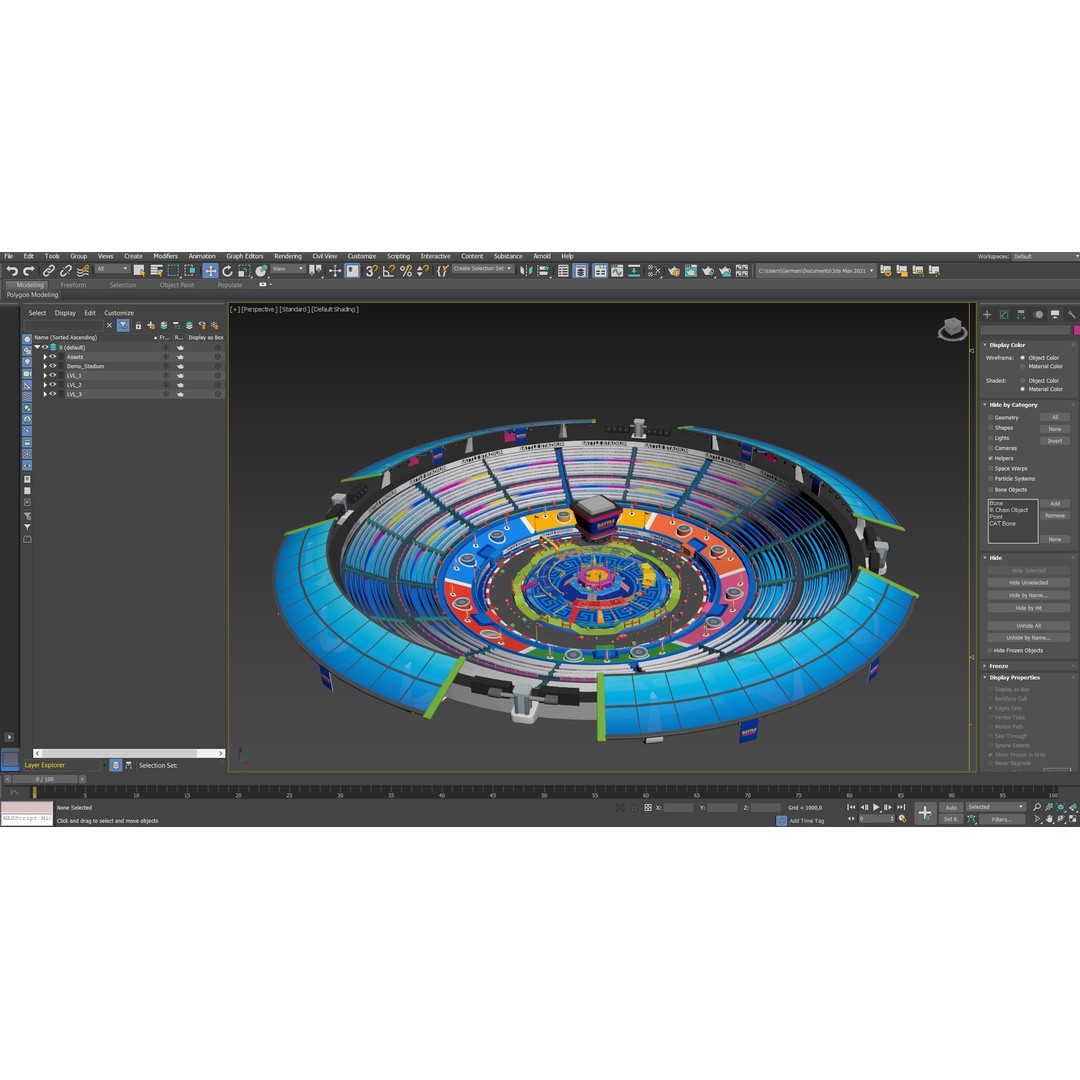 Battle Stadium 3D Model – Low Poly Game Asset with Unique Arenas - View 37