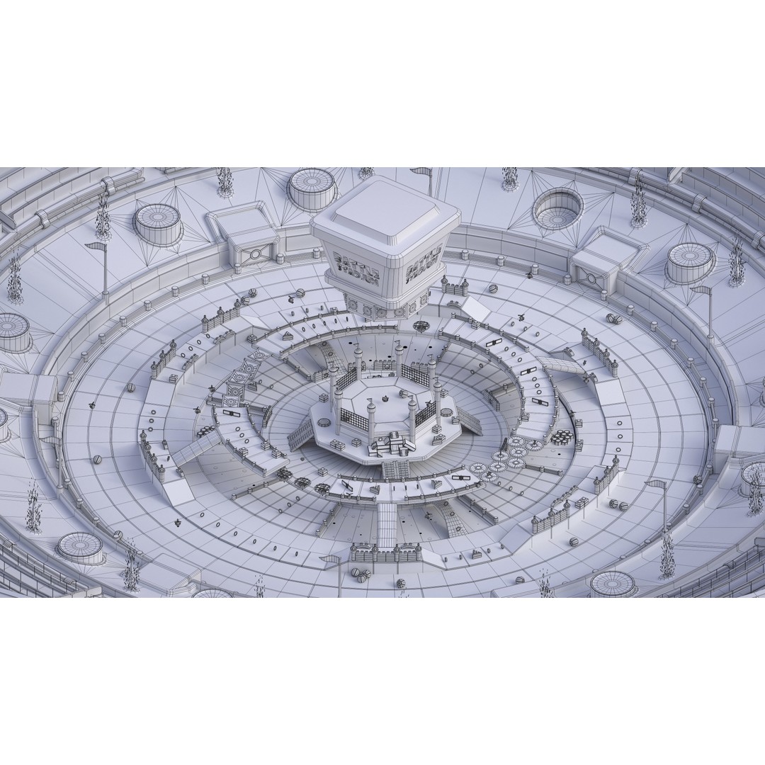 Battle Stadium 3D Model – Low Poly Game Asset with Unique Arenas - View 38