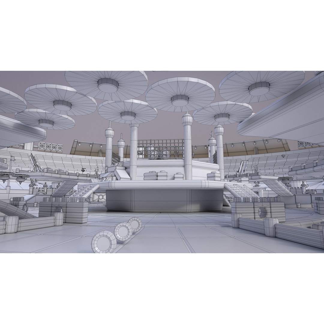 Battle Stadium 3D Model – Low Poly Game Asset with Unique Arenas - View 39