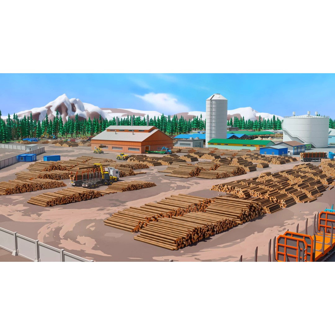 Logging Facility 3D Model – Low Poly Industrial Asset, FBX/Blender - View 15