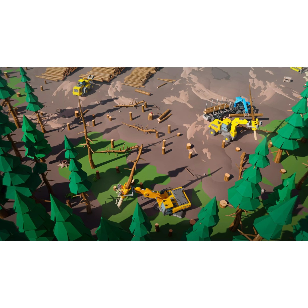 Logging Facility 3D Model – Low Poly Industrial Asset, FBX/Blender - View 18
