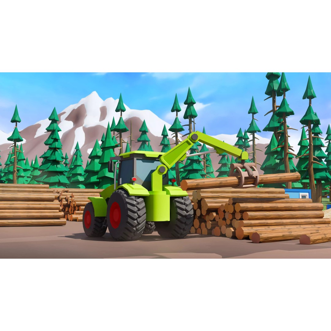 Logging Facility 3D Model – Low Poly Industrial Asset, FBX/Blender - View 22