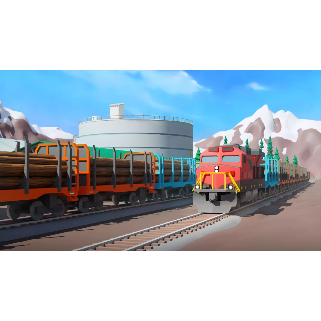 Logging Facility 3D Model – Low Poly Industrial Asset, FBX/Blender - View 26
