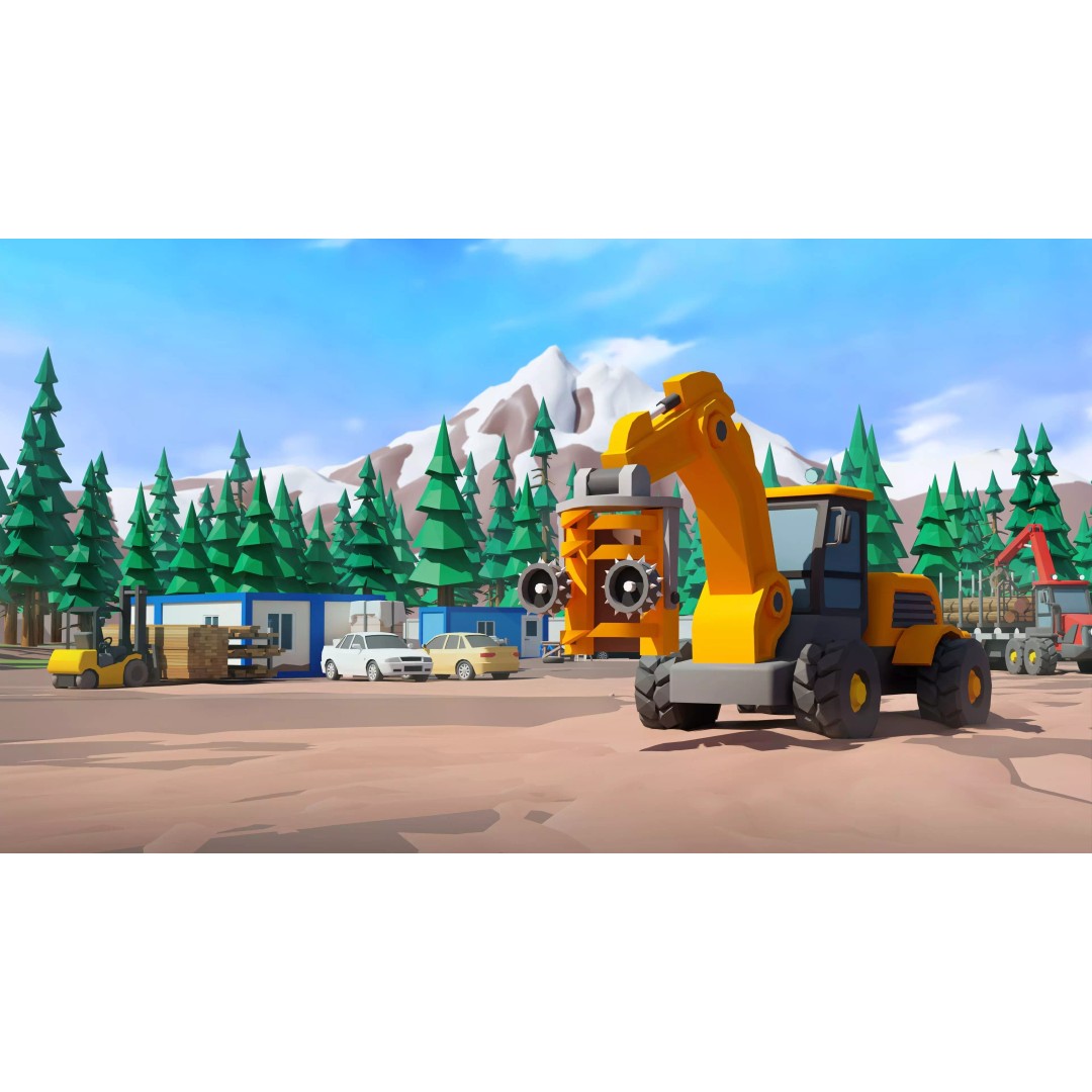Logging Facility 3D Model – Low Poly Industrial Asset, FBX/Blender - View 27