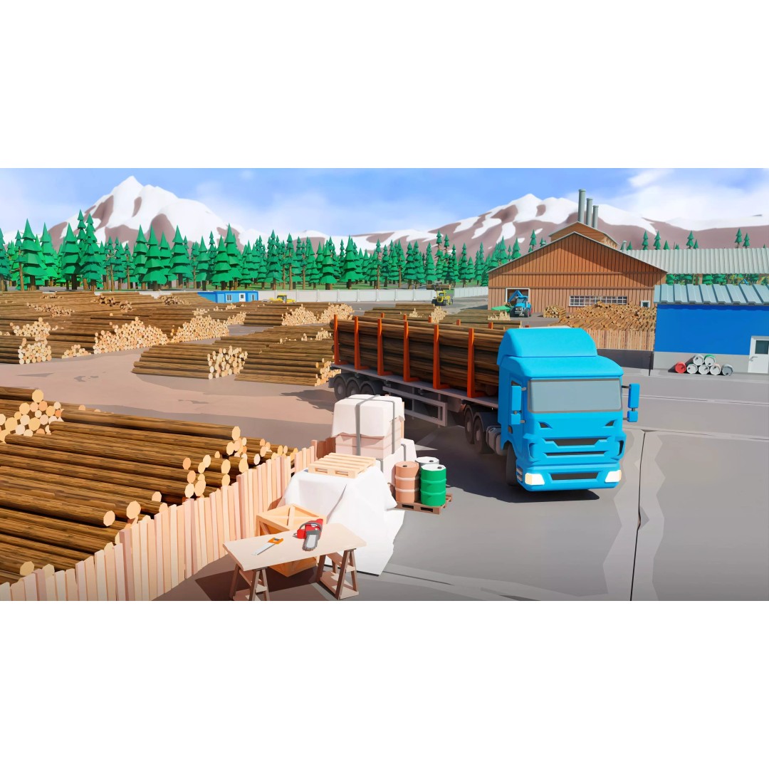 Logging Facility 3D Model – Low Poly Industrial Asset, FBX/Blender - View 31