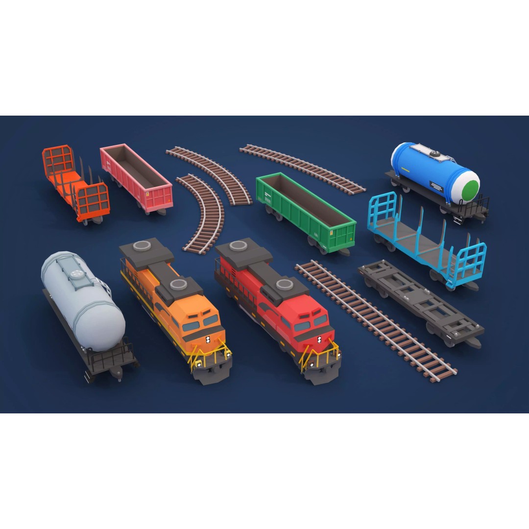 Logging Facility 3D Model – Low Poly Industrial Asset, FBX/Blender - View 45