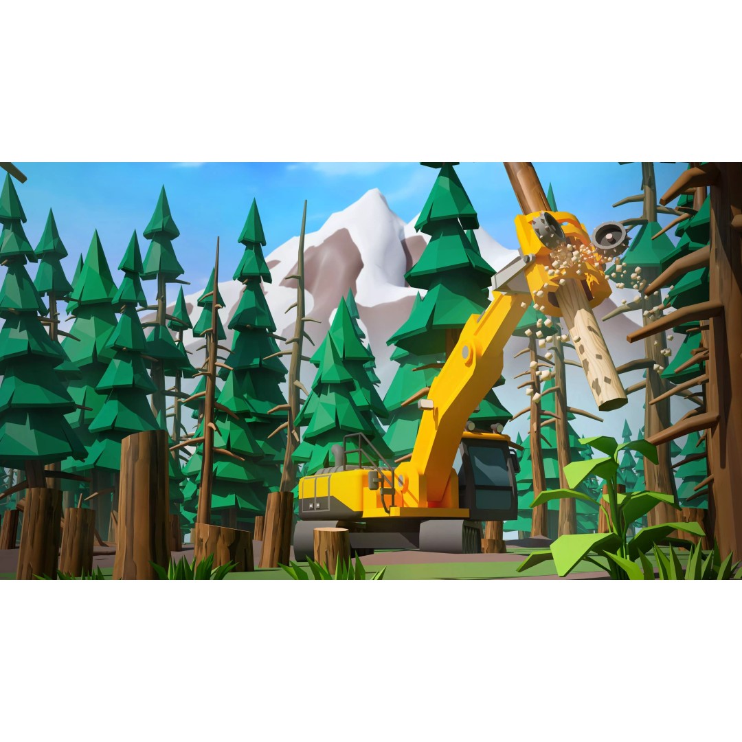 Logging Facility 3D Model – Low Poly Industrial Asset, FBX/Blender - View 8