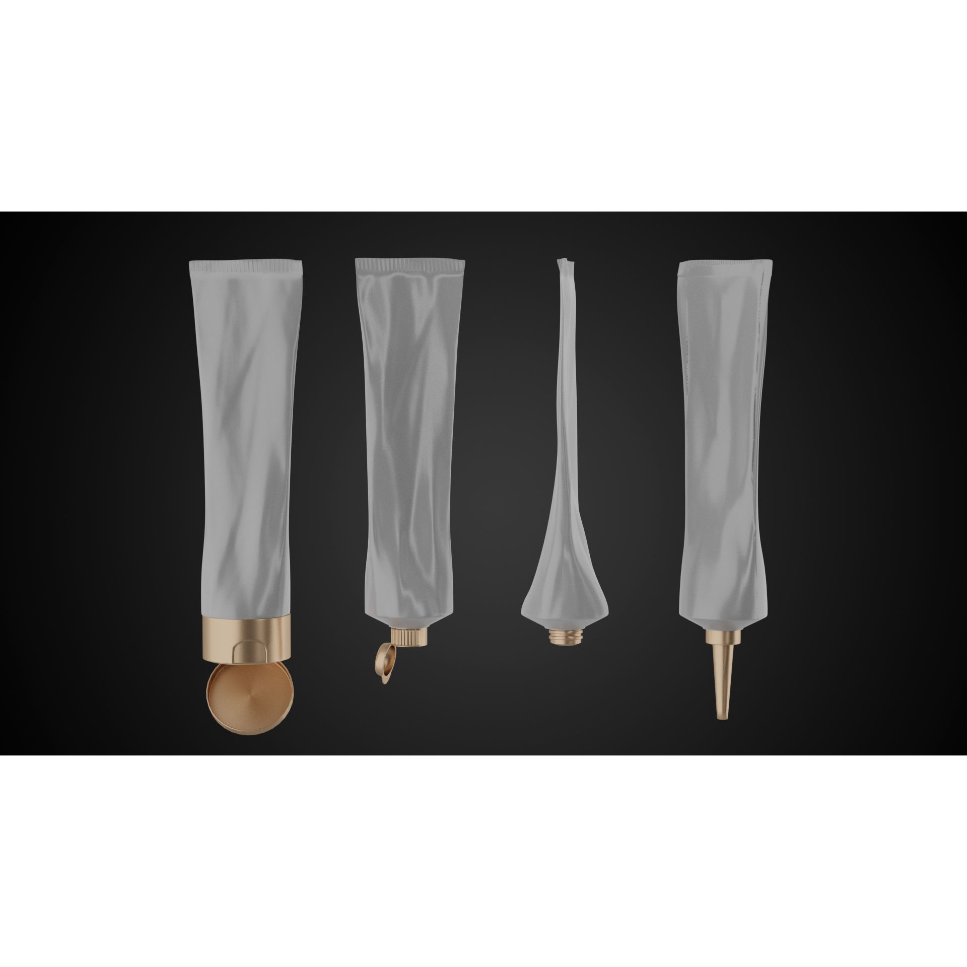 Tube Container - Low-Poly Game-Ready 3D Model - View 10