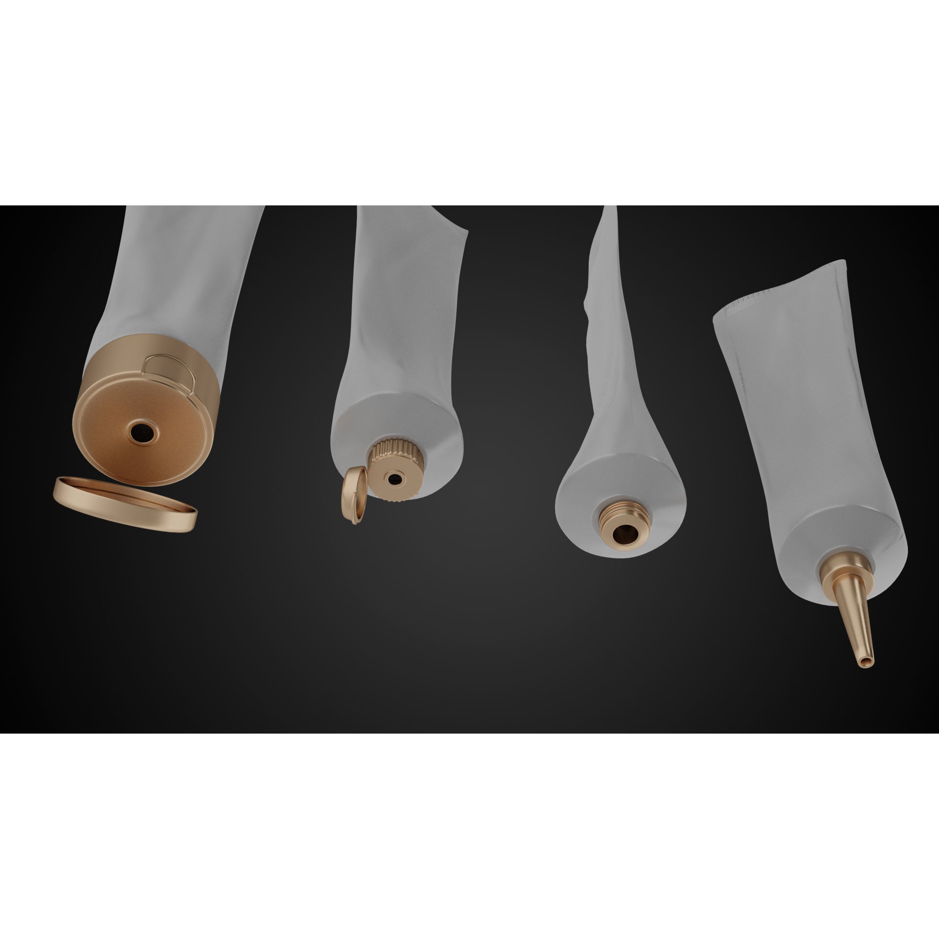 Tube Container - Low-Poly Game-Ready 3D Model - View 11