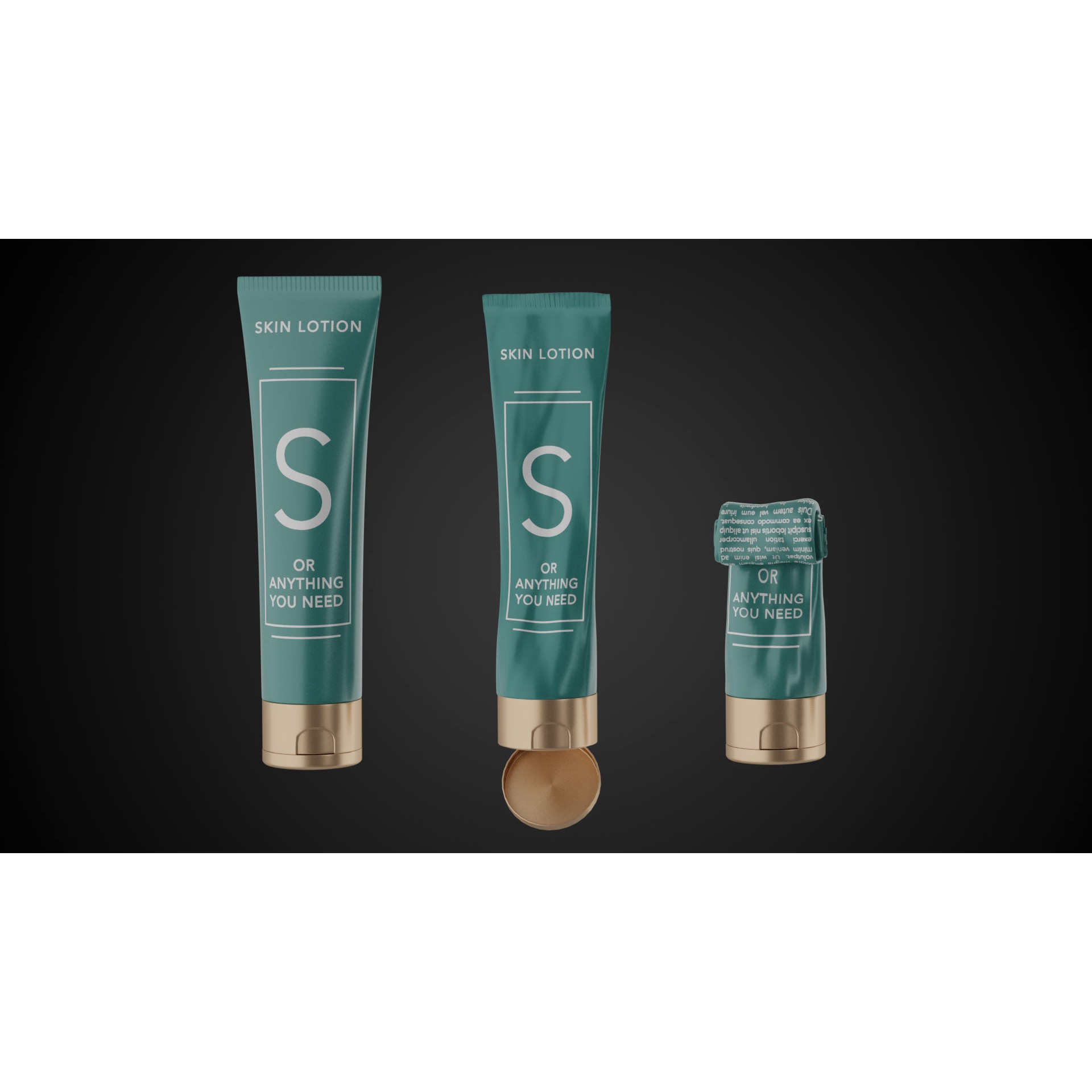 Tube Container - Low-Poly Game-Ready 3D Model - View 13