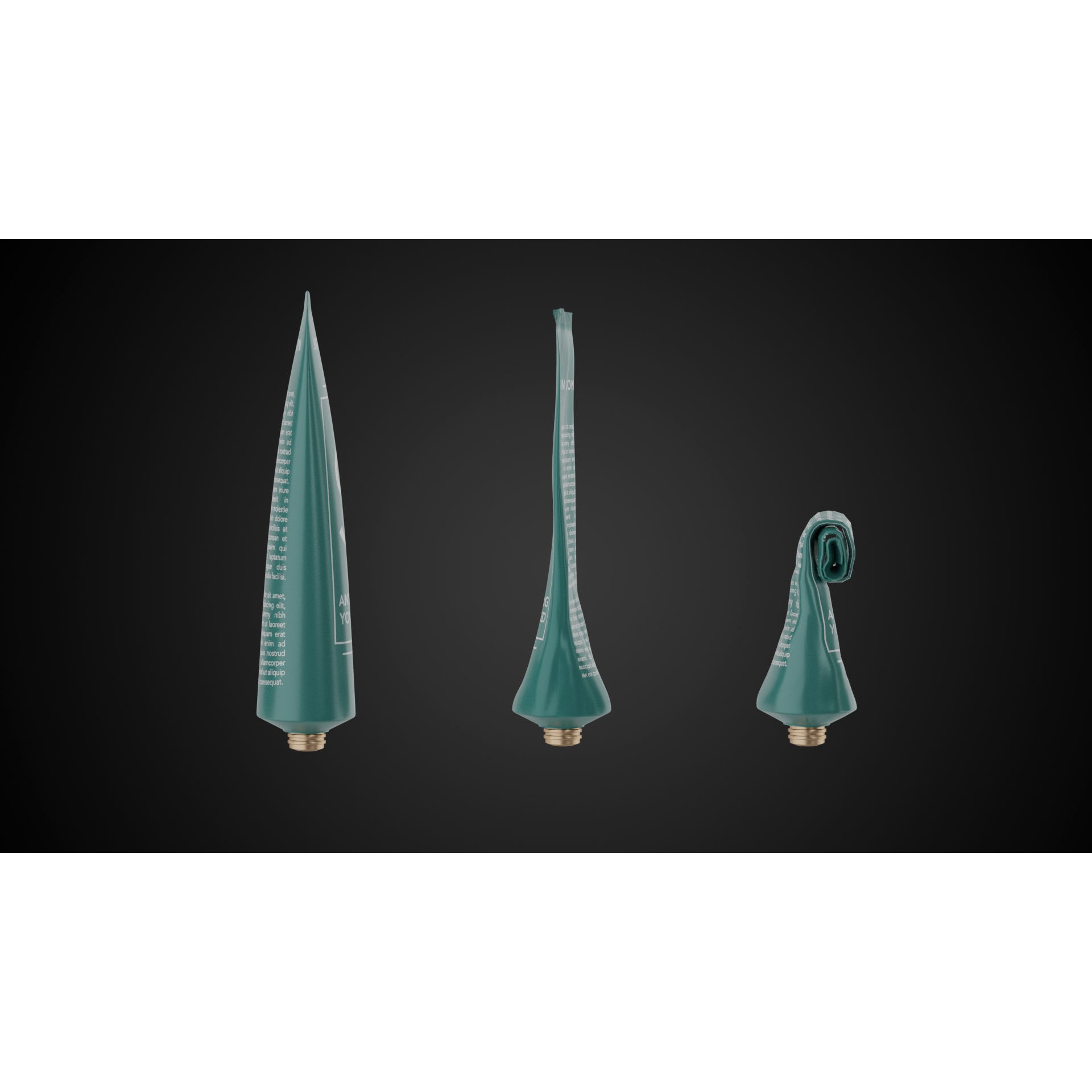 Tube Container - Low-Poly Game-Ready 3D Model - View 14