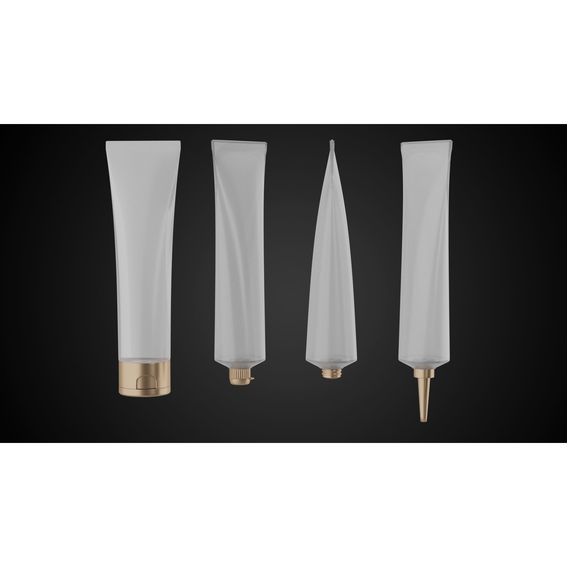 Tube Container - Low-Poly Game-Ready 3D Model - View 4