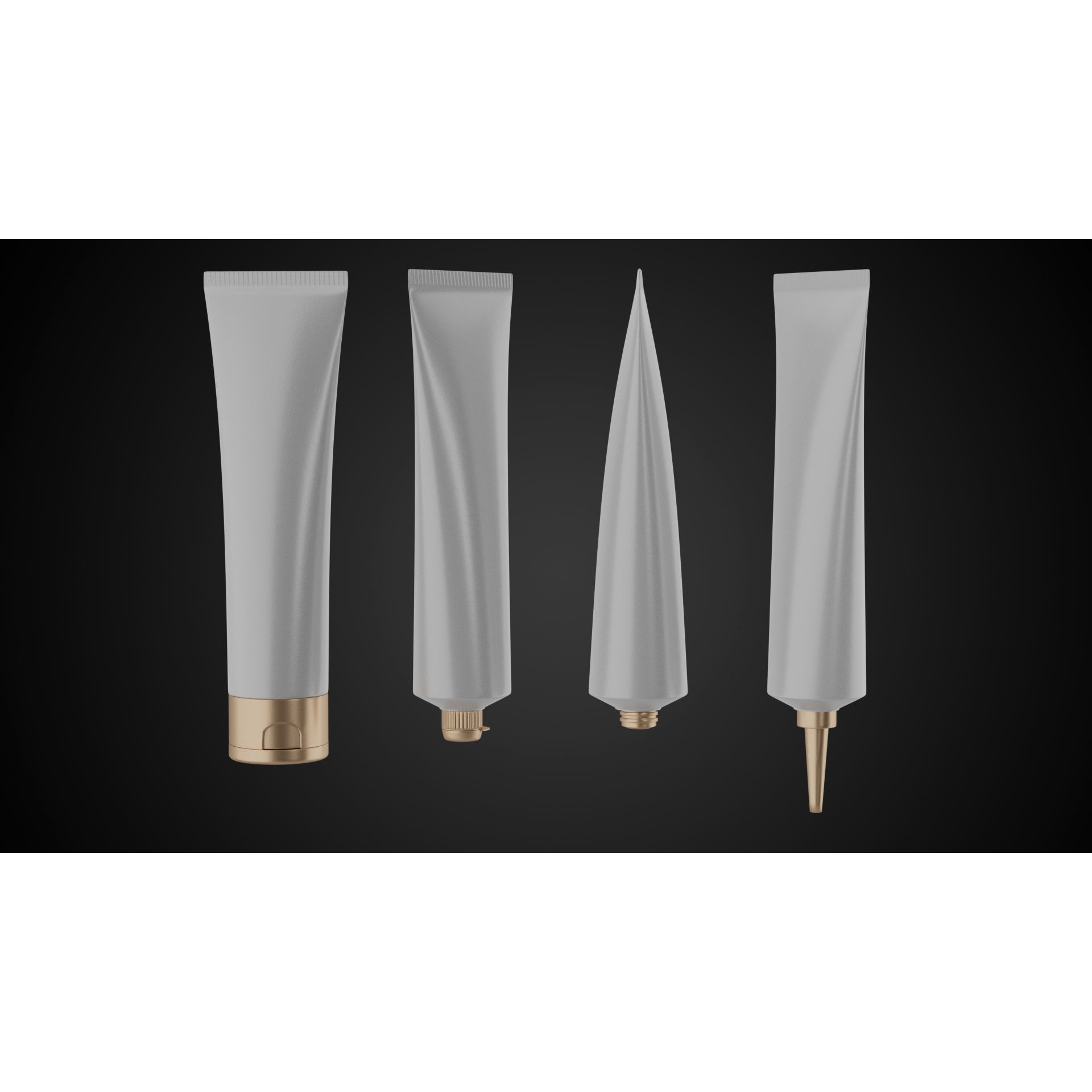 Tube Container - Low-Poly Game-Ready 3D Model - View 5