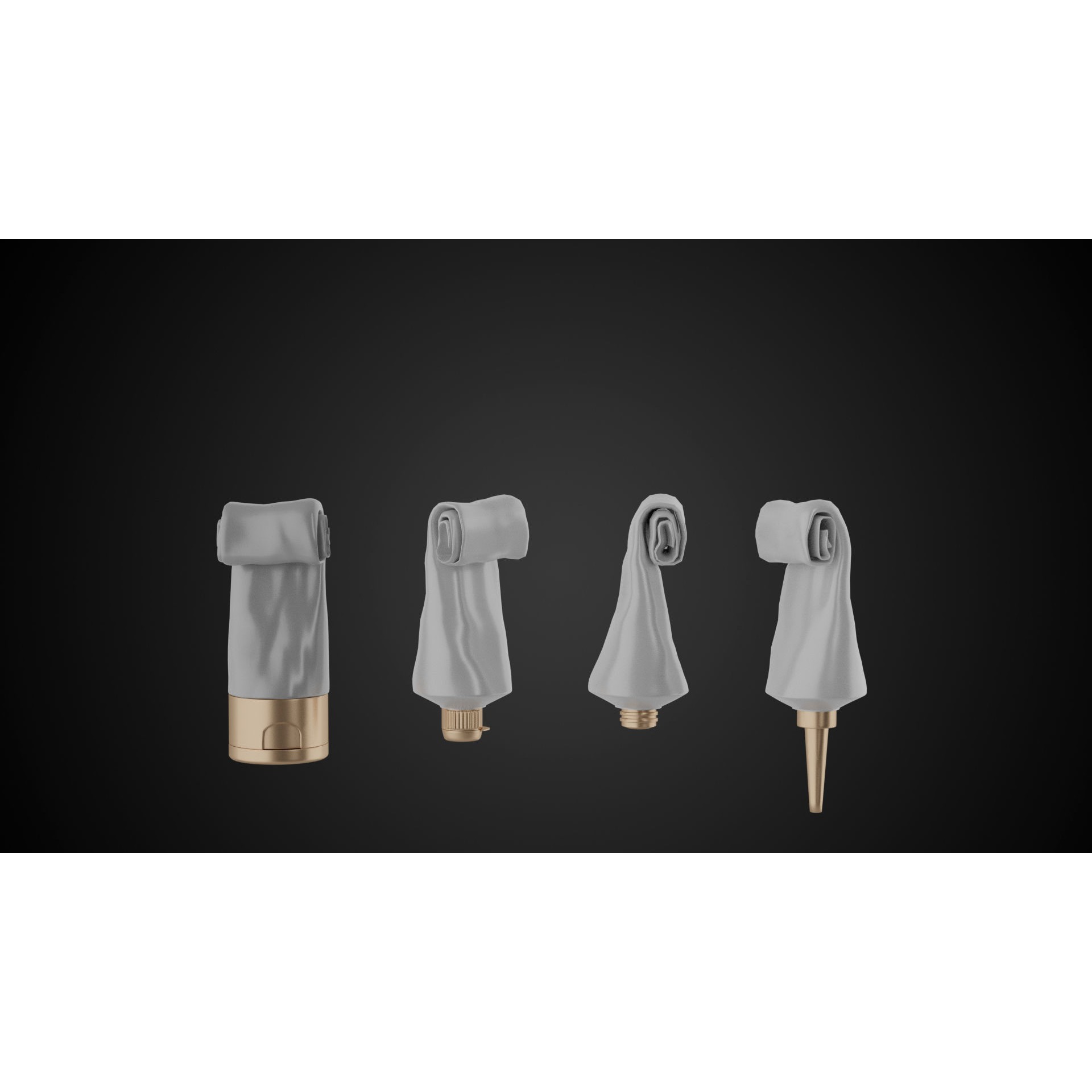 Tube Container - Low-Poly Game-Ready 3D Model - View 8