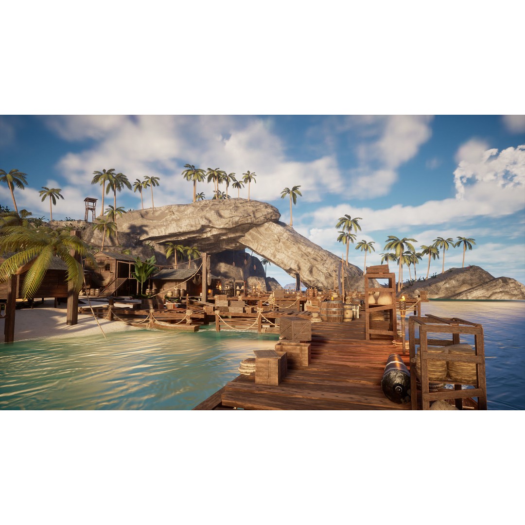 Modular Pirate Island 3D Model – Low Poly Game Asset, FBX & Unreal Engine - View 10
