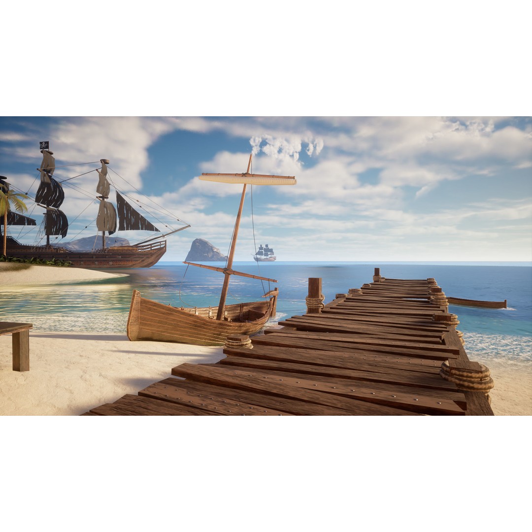 Modular Pirate Island 3D Model – Low Poly Game Asset, FBX & Unreal Engine - View 12