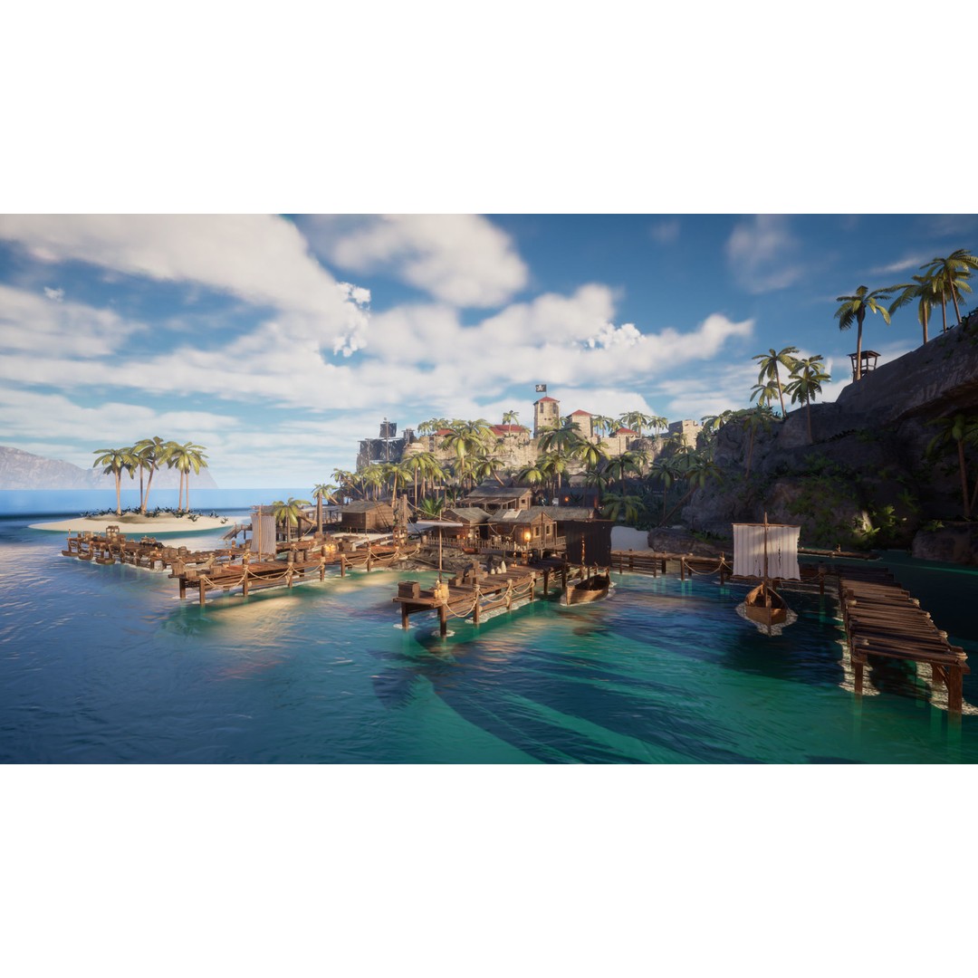 Modular Pirate Island 3D Model – Low Poly Game Asset, FBX & Unreal Engine - View 13