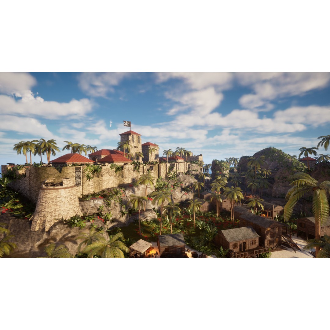 Modular Pirate Island 3D Model – Low Poly Game Asset, FBX & Unreal Engine - View 20