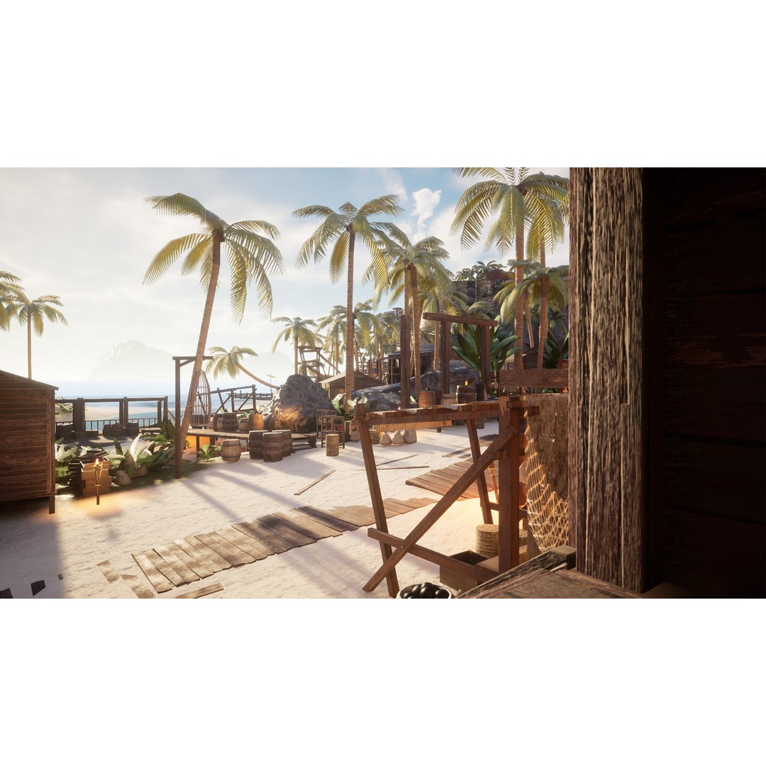 Modular Pirate Island 3D Model – Low Poly Game Asset, FBX & Unreal Engine - View 7