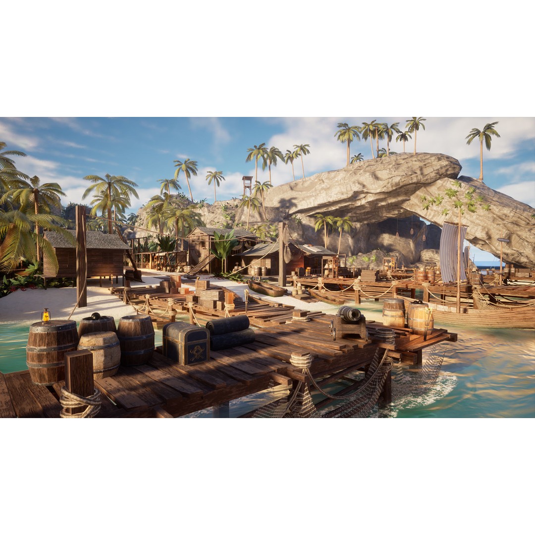 Modular Pirate Island 3D Model – Low Poly Game Asset, FBX & Unreal Engine - View 8