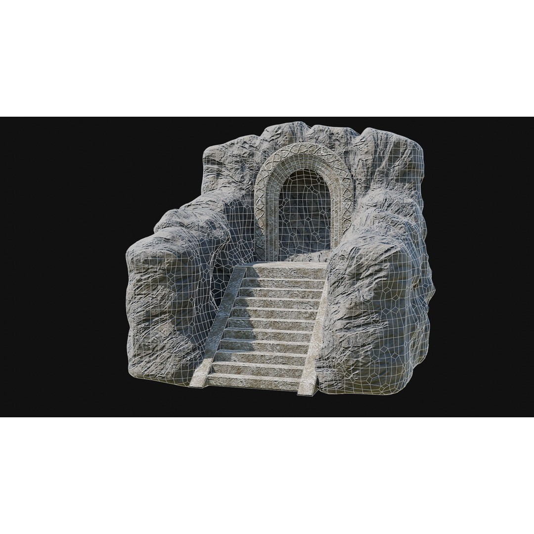 Stone Portal Gate 3D Model – Low Poly Game-Ready Asset, FBX & OBJ - View 48