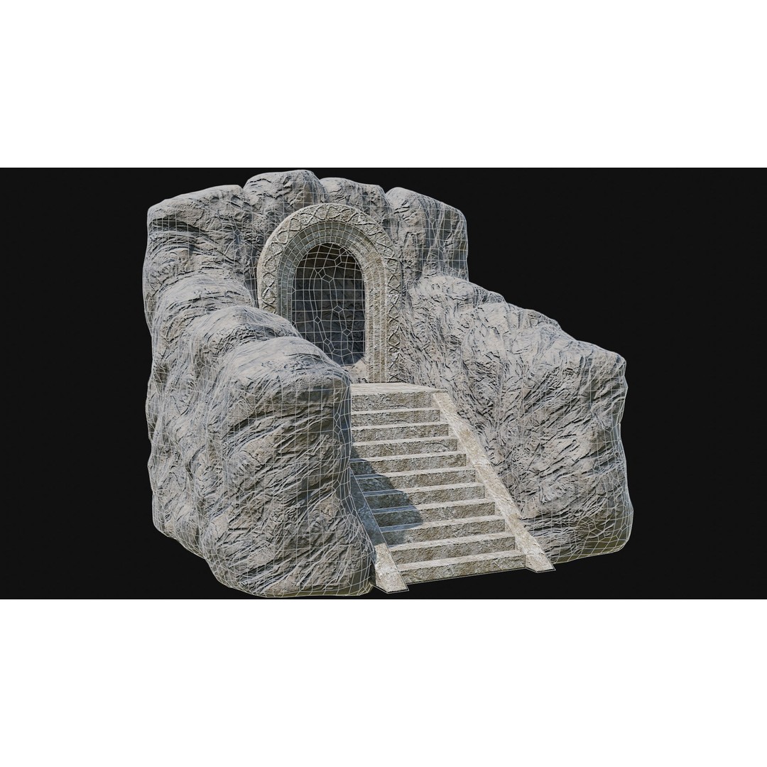 Stone Portal Gate 3D Model – Low Poly Game-Ready Asset, FBX & OBJ - View 50