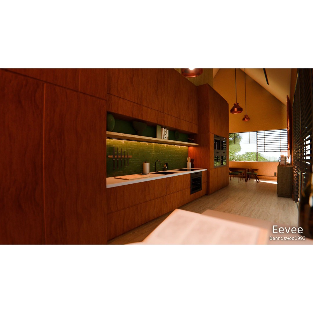 Modern Modular House 3D Model – High Poly Blender Villa, FBX - View 12