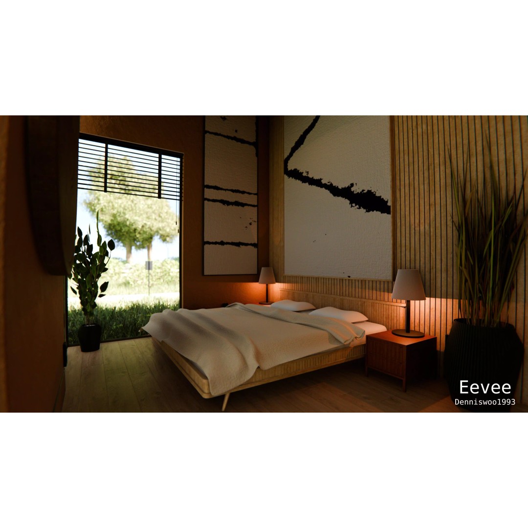 Modern Modular House 3D Model – High Poly Blender Villa, FBX - View 16