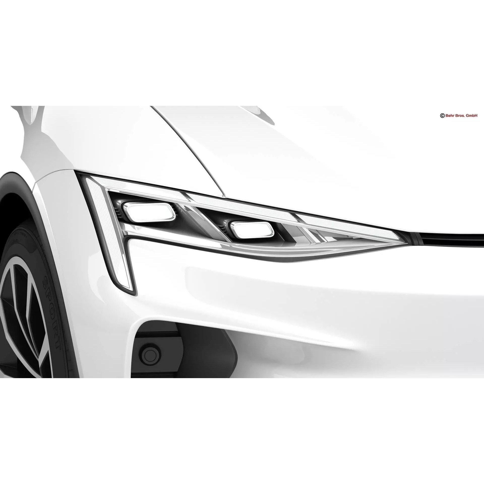 Generic Modern Upper Class SUV Coupe - Game-Ready 3D Model - View 11