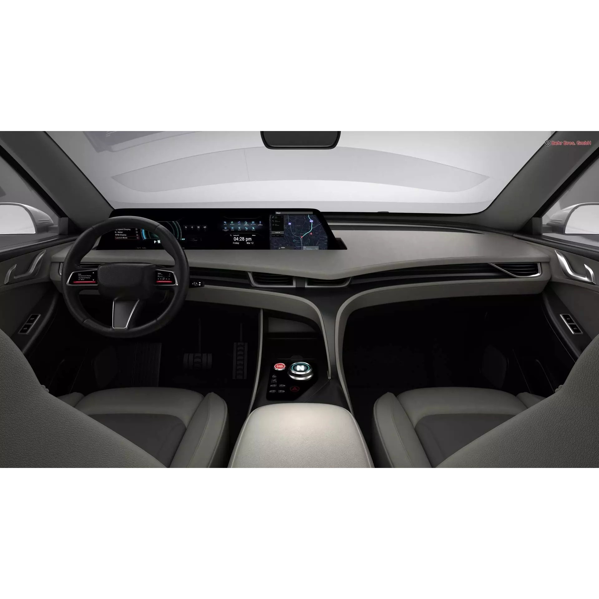 Generic Modern Upper Class SUV Coupe - Game-Ready 3D Model - View 13