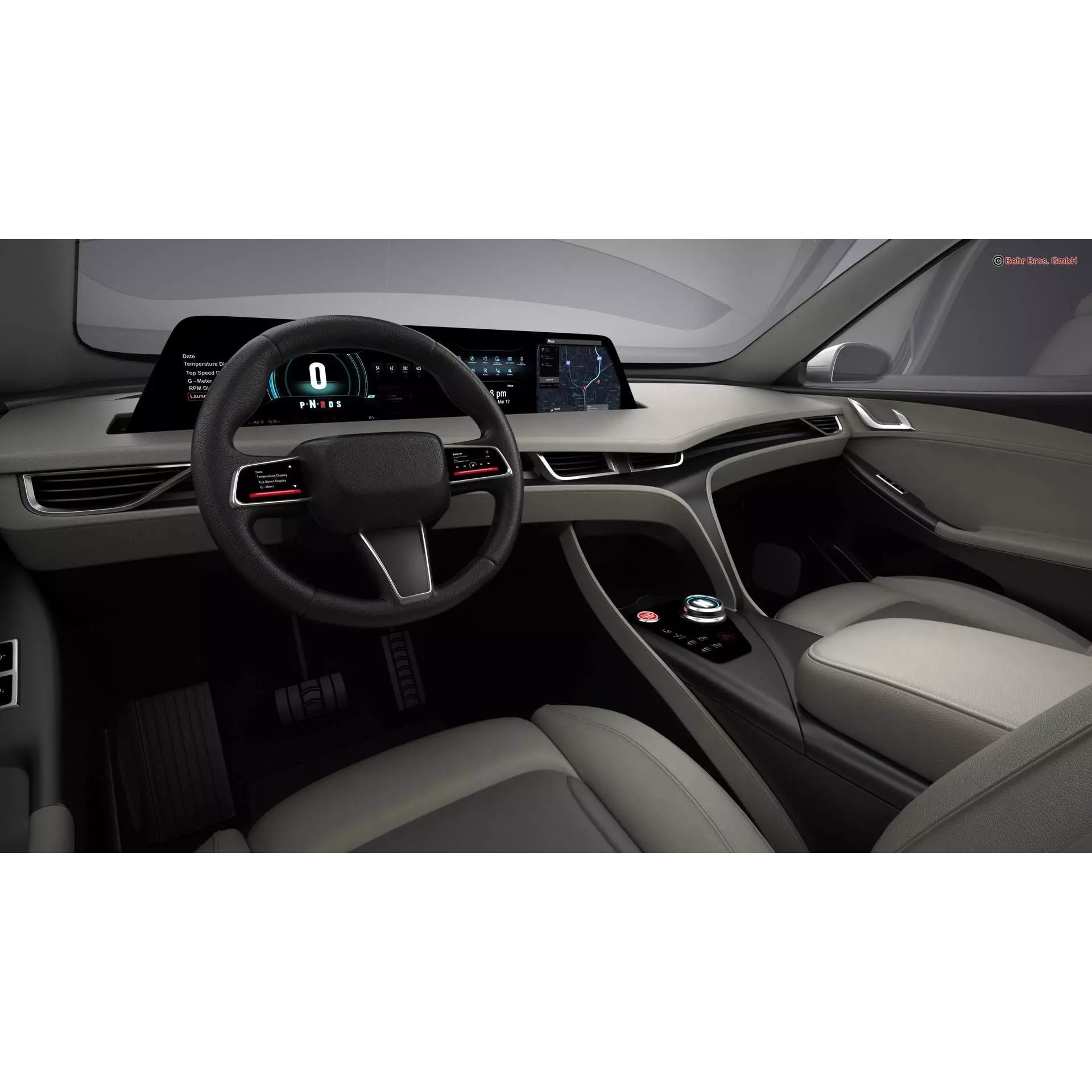 Generic Modern Upper Class SUV Coupe - Game-Ready 3D Model - View 14