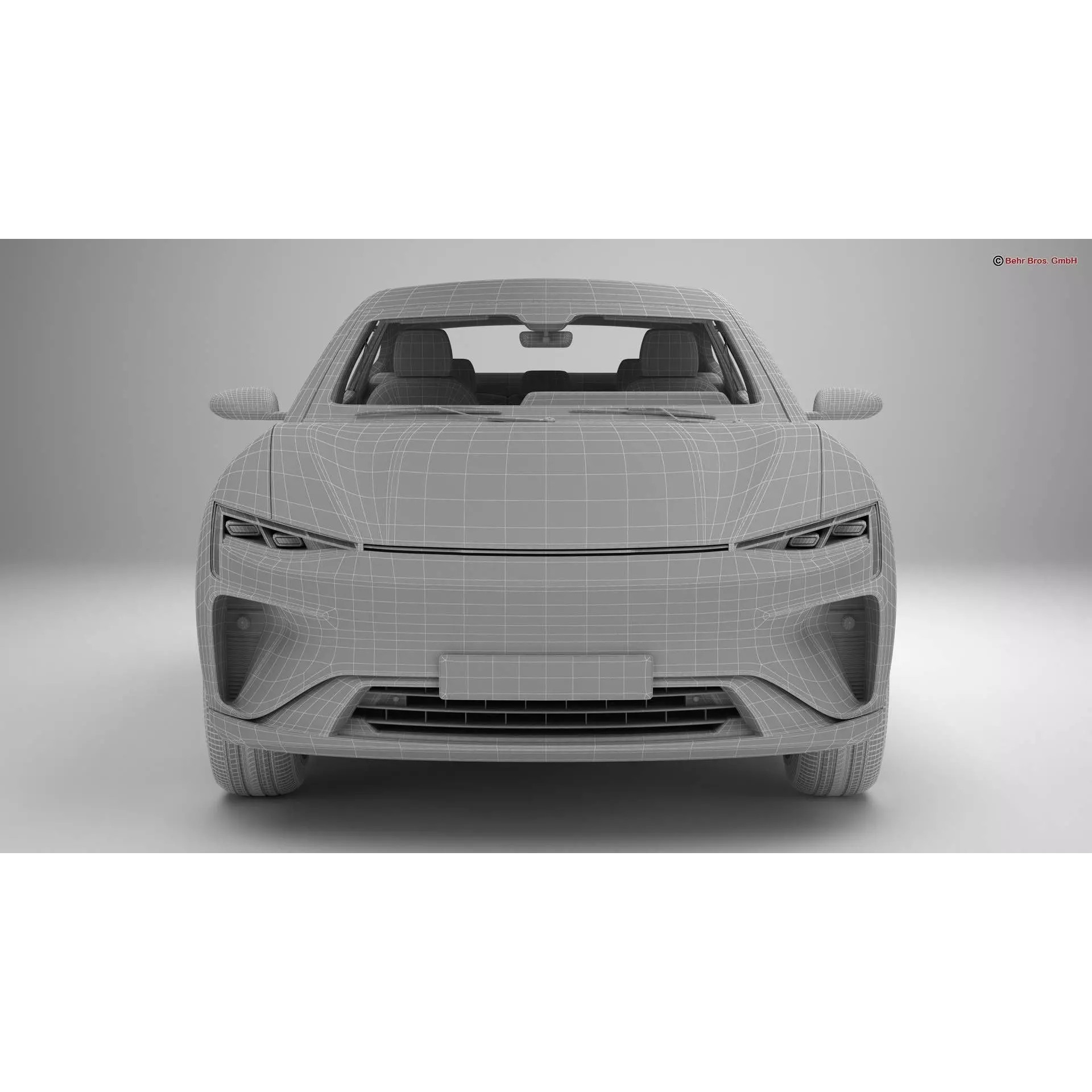 Generic Modern Upper Class SUV Coupe - Game-Ready 3D Model - View 23