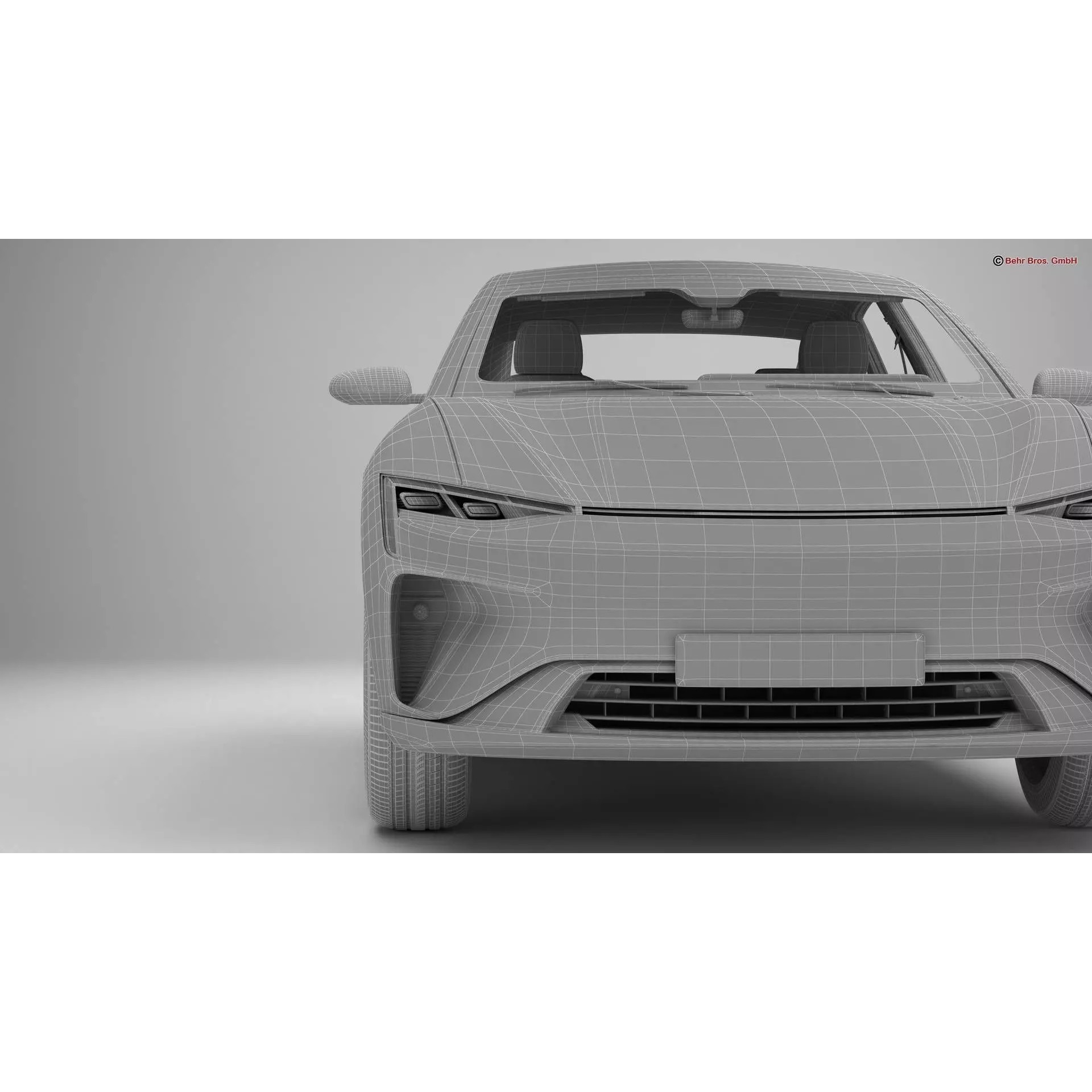 Generic Modern Upper Class SUV Coupe - Game-Ready 3D Model - View 24