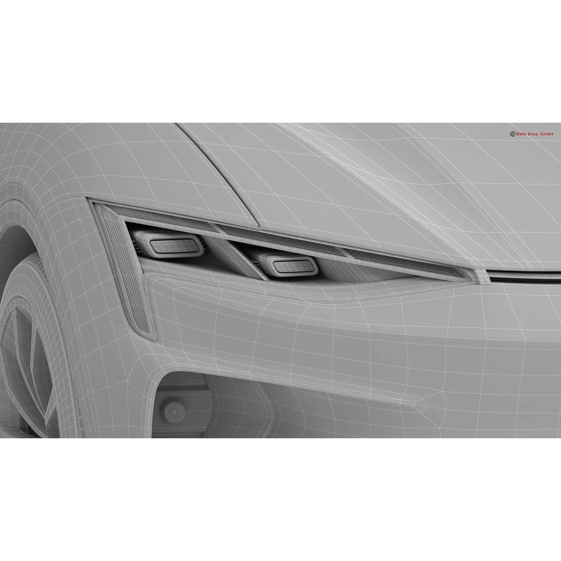 Generic Modern Upper Class SUV Coupe - Game-Ready 3D Model - View 26