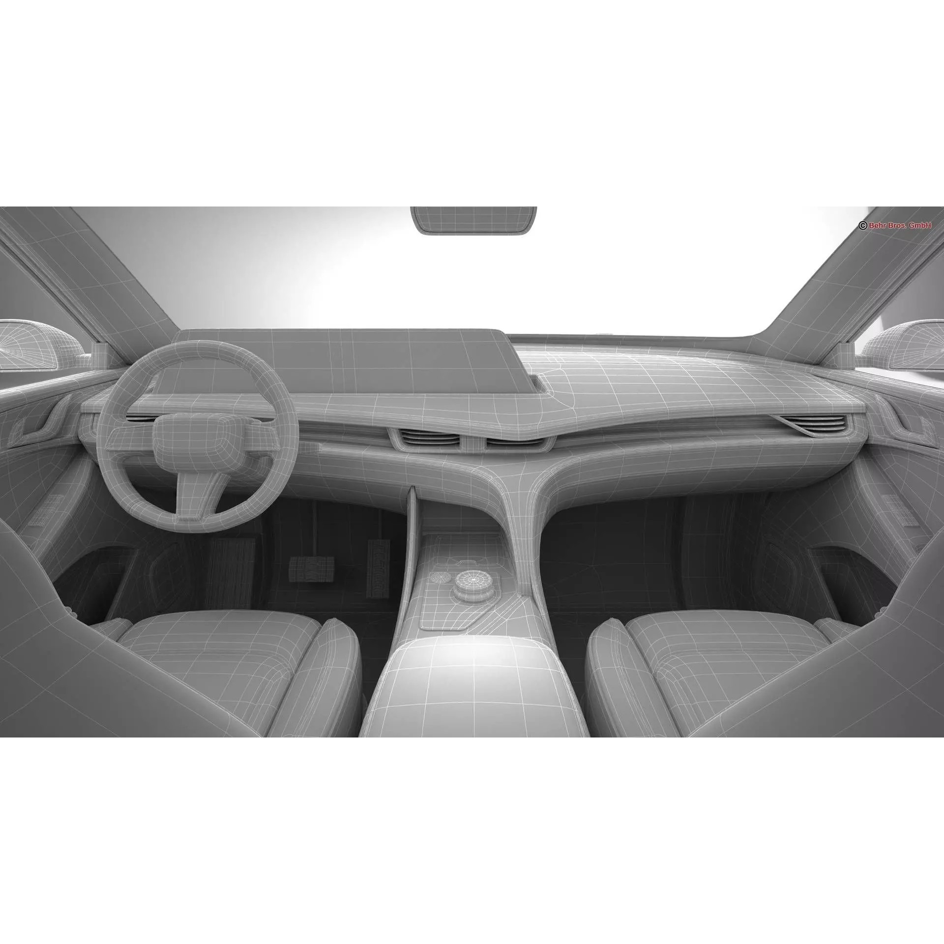 Generic Modern Upper Class SUV Coupe - Game-Ready 3D Model - View 28