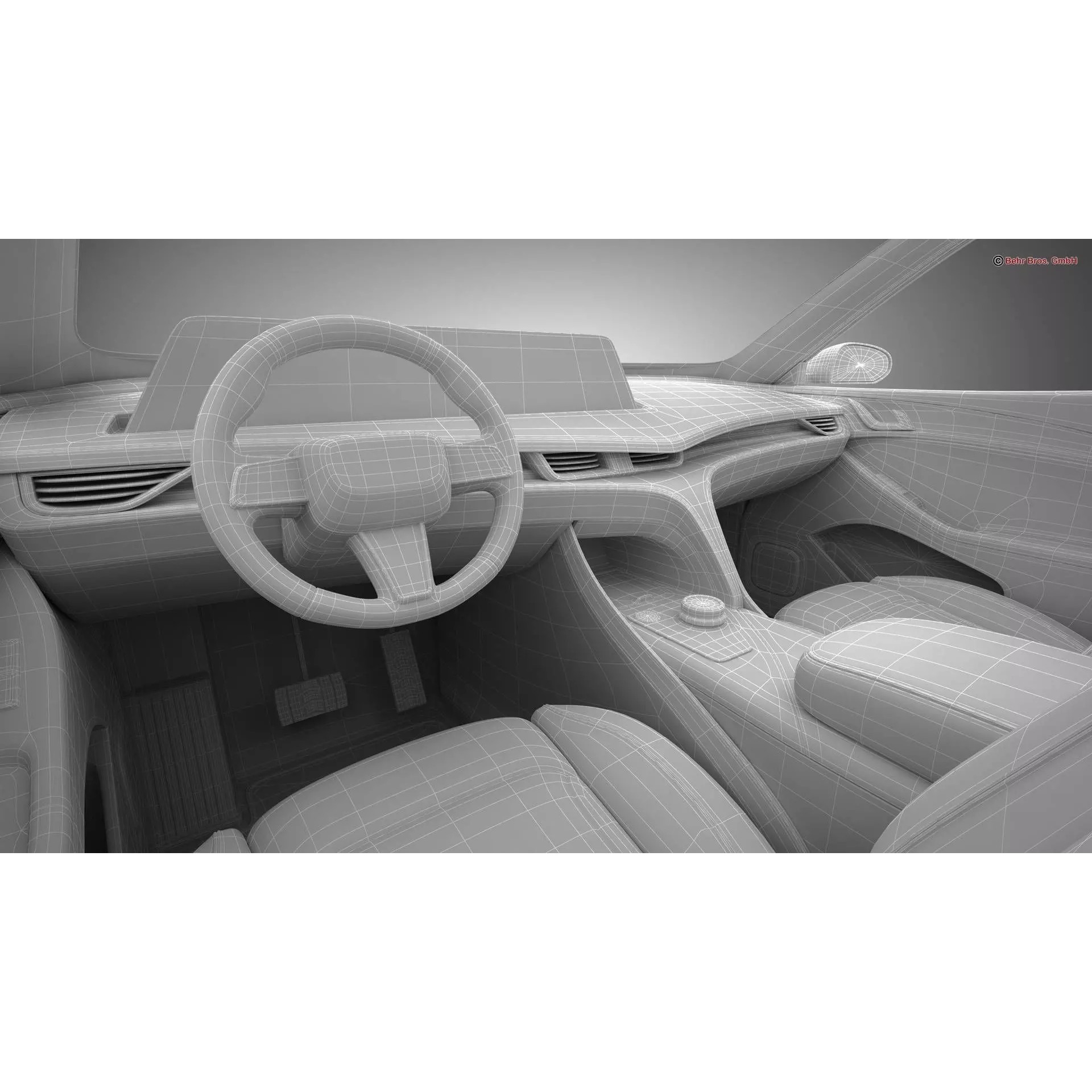 Generic Modern Upper Class SUV Coupe - Game-Ready 3D Model - View 29